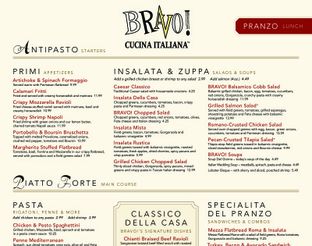 Menu cheap for bravo